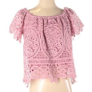 🌸2/$20 NWT Lush Crochet Lace Summer Blouse S